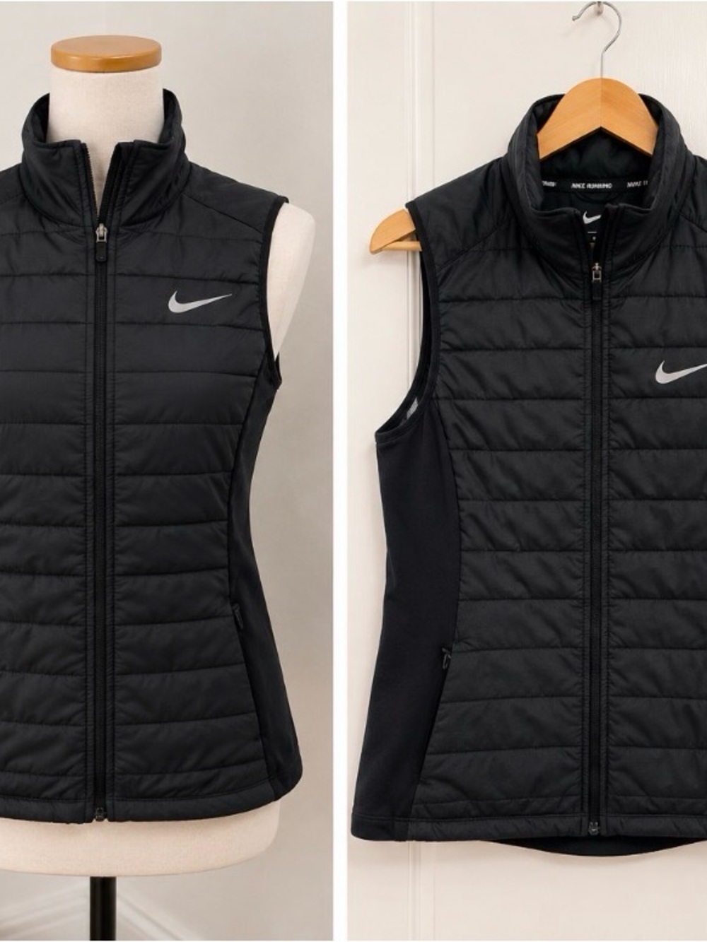 Nike Running Quilted Performance Vest – Women’s XS – Black